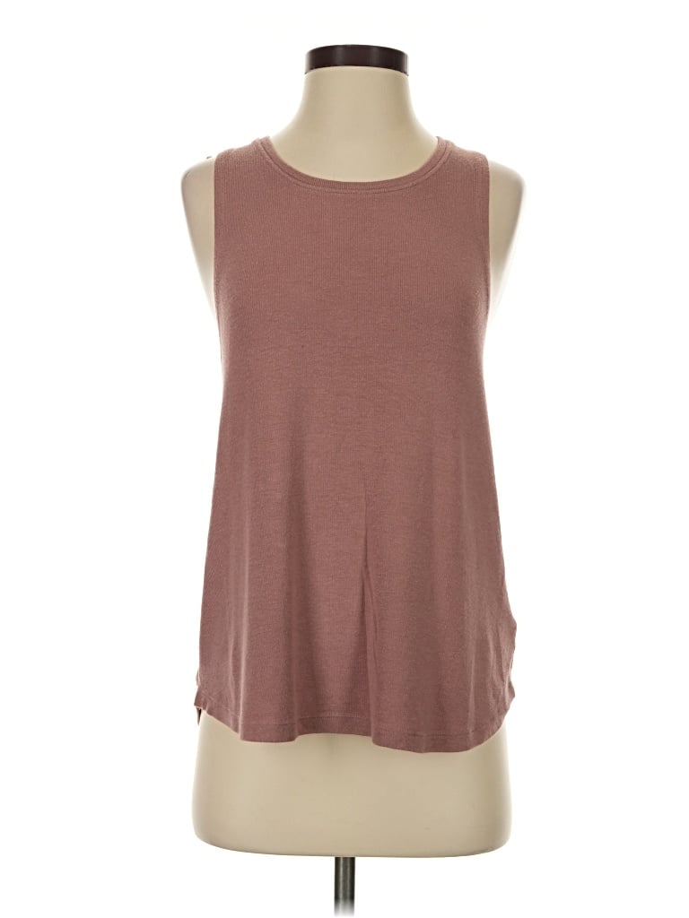 Pre-owned Athleta Sleeveless T-shirt In Brown