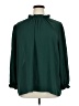 Unbranded 100% Polyester Green 3/4 Sleeve Blouse Size XL (estimated) - photo 1