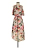 Apt. 9 100% Polyester Floral Tan Casual Dress Size XS - photo 1