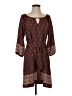 Alya 100% Polyester Paisley Burgundy Casual Dress Size S - photo 1