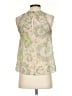 Leifnotes 100% Silk Green Sleeveless Silk Top Size 2 - photo 2