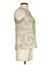 Leifnotes 100% Silk Green Sleeveless Silk Top Size 2 - photo 4