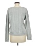 Lands' End 100% Cotton Chevron-herringbone Gray Pullover Sweater Size M - photo 2