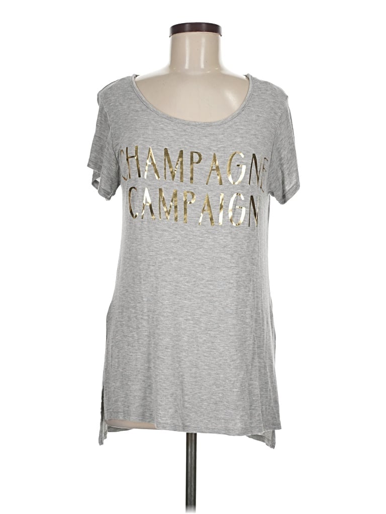 Pre-owned Miami Short Sleeve T-shirt In Silver