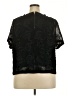 City Chic Solid Floral Black Short Sleeve Top Size 22 Plus (XL) - photo 2