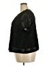 City Chic Solid Floral Black Short Sleeve Top Size 22 Plus (XL) - photo 5