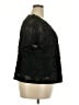 City Chic Solid Floral Black Short Sleeve Top Size 22 Plus (XL) - photo 4