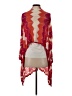 BCBGMAXAZRIA Red Silk Cardigan Size XS - photo 2