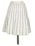 Theory Stripes Ivory Casual Skirt Size P (petite) - photo 2