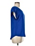 Pink Rose 100% Polyester Blue Short Sleeve Blouse Size M - photo 4
