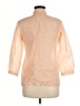Theory Orange 3/4 Sleeve Silk Top Size M - photo 2