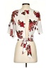 Express Outlet 100% Polyester White Short Sleeve Blouse Size XS - photo 2