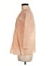 Theory Orange 3/4 Sleeve Silk Top Size M - photo 5