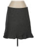 Ann Taylor LOFT Tweed Gray Casual Skirt Size L - photo 1
