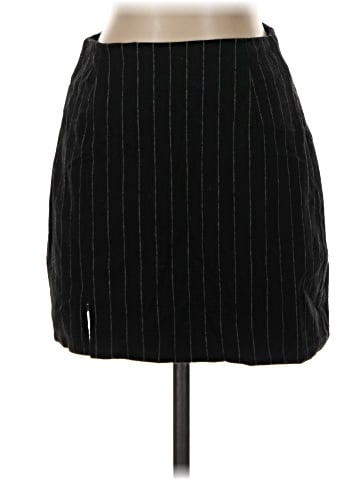 Madewell Wool-Blend Mini Skirt in Pinstripe (view 1)