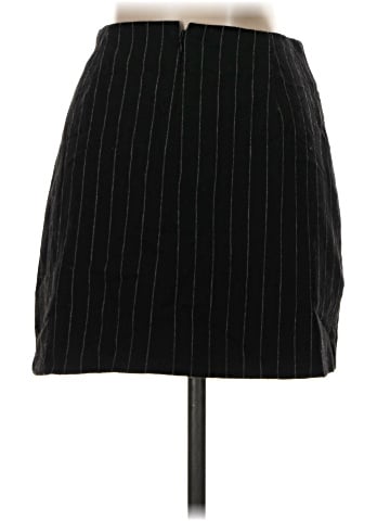 Madewell Wool-Blend Mini Skirt in Pinstripe (view 2)