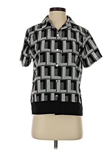 Karl Lagerfeld Paris Short Sleeve Blouse (view 1)