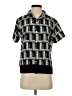 Karl Lagerfeld Paris 100% Polyester Black Short Sleeve Blouse Size XS - photo 1