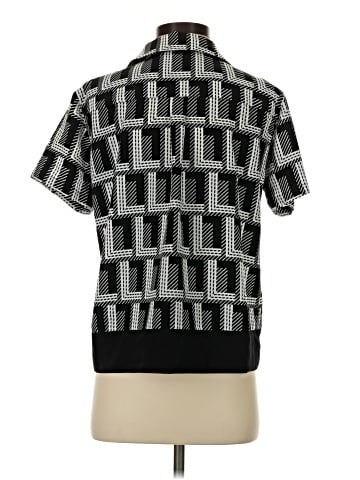 Karl Lagerfeld Paris Short Sleeve Blouse (view 2)