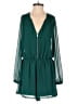 Express 100% Polyester Solid Green Romper Size S - photo 1