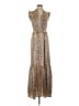 THML 100% Polyester Paisley Brown Cocktail Dress Size S - photo 1