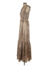 THML 100% Polyester Paisley Brown Cocktail Dress Size S - photo 5