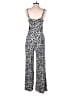 Bar III Animal Print Silver Jumpsuit Size M - photo 2