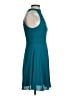 Express Outlet Solid Teal Cocktail Dress Size 0 - photo 4