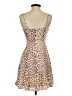 Express 100% Polyester Animal Print Brown Cocktail Dress Size XXS - photo 2