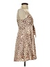 Express 100% Polyester Animal Print Brown Cocktail Dress Size XXS - photo 4