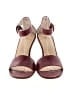 Anne Klein Color Block Burgundy Wedges Size 7 1/2 - photo 2