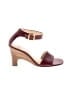 Anne Klein Color Block Burgundy Wedges Size 7 1/2 - photo 1