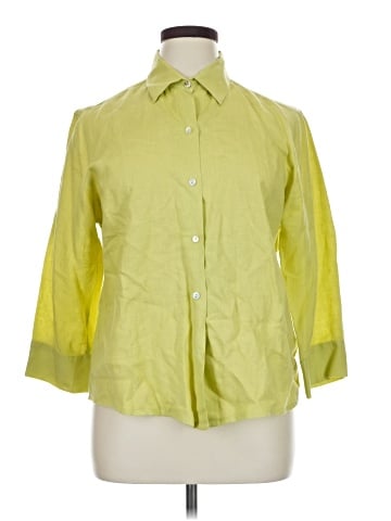 Comfy U.S.A. 3/4 Sleeve Button-Down Shirt (view 1)