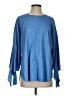 Tibi Blue 3/4 Sleeve Top Size S - photo 1