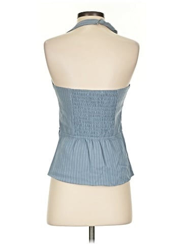 Monteau Sleeveless Button-Down Shirt (view 2)
