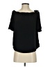 Naked Zebra Black Short Sleeve Blouse Size S - photo 1