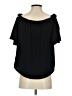 Naked Zebra Black Short Sleeve Blouse Size S - photo 2