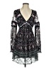 Free People 100% Polyester Paisley Black Cocktail Dress Size 2 - photo 1