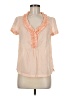 Talbots 100% Cotton Orange Short Sleeve Blouse Size 8 (petite) - photo 1