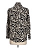 Alexander Jordan 100% Rayon Animal Print Black Long Sleeve Blouse Size L - photo 2