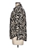 Alexander Jordan 100% Rayon Animal Print Black Long Sleeve Blouse Size L - photo 5