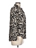 Alexander Jordan 100% Rayon Animal Print Black Long Sleeve Blouse Size L - photo 4