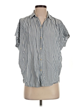 Madewell Central Shirt in Chambray Stripe (view 1)