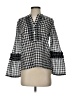 J.Crew 100% Cotton Houndstooth Black 3/4 Sleeve Blouse Size 2 - photo 1