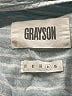 Grayson 100% Linen Stripes Blue Long Sleeve Button-Down Shirt Size 12 - photo 7