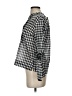 J.Crew 100% Cotton Houndstooth Black 3/4 Sleeve Blouse Size 2 - photo 5