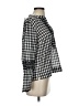 J.Crew 100% Cotton Houndstooth Black 3/4 Sleeve Blouse Size 2 - photo 4