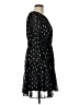 DKNY 100% Polyester Polka Dots Black Cocktail Dress Size 10 - photo 4