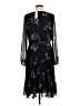 Ann Taylor 100% Polyester Black Cocktail Dress Size 8 - photo 2