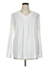 Unbranded 100% Polyester Ivory Long Sleeve Blouse Size XL (estimated) - photo 1